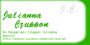 julianna czuppon business card